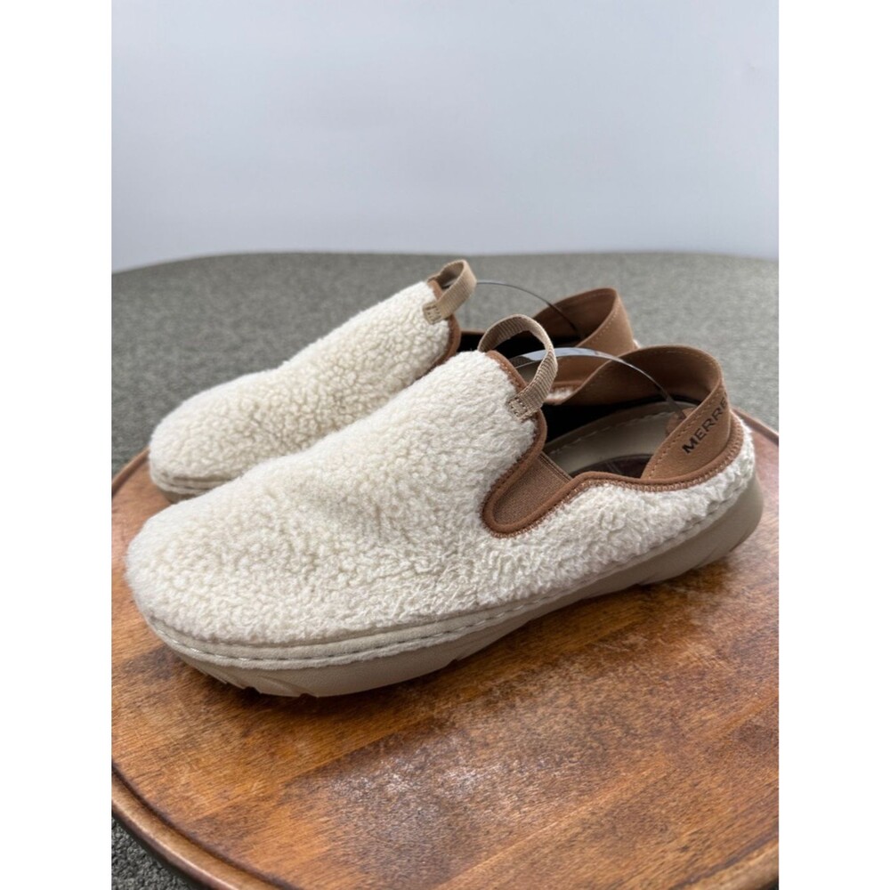 Merrell Slipper Shoes Wm 9 Hut Moc Cozy II Cream Sherpa Slip-Ons